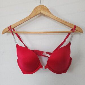 Womens Victorias Secret 36B  Sequin Beaded Red Very Sexy